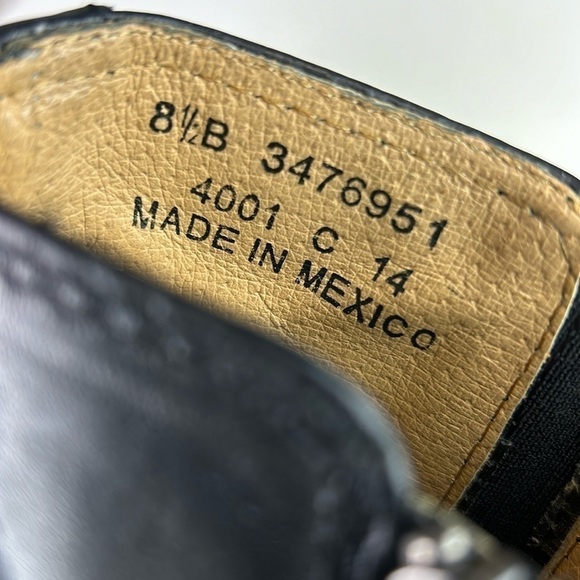 Frye Mustang Gore Women’s Black Leather Ankle Booties Size 8.5B - Picture 6 of 12